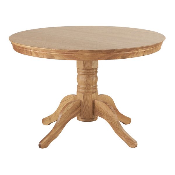 Pedestal Natural Solid Oak 4ft Round Table Oak Furniture Store