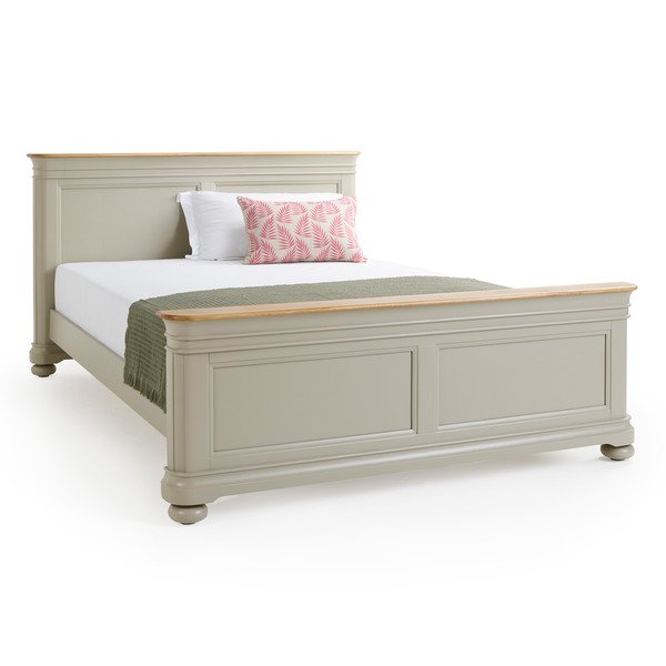 The Furniture Market French Louis Solid Oak 5ft King Size Sleigh Bed :  : Home & Kitchen