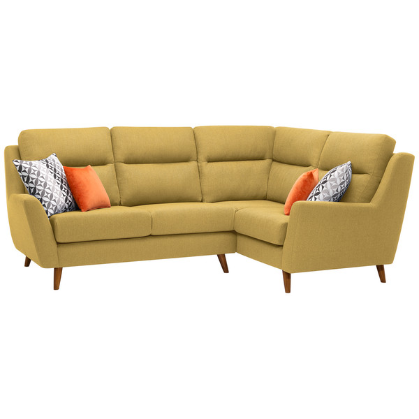Fraser Left Hand Corner Sofa in Icon Fabric – Lime – Oak Furniture Store