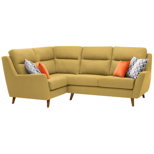 Fraser Right Hand Corner Sofa in Icon Fabric - Lime - Oak Furniture Store